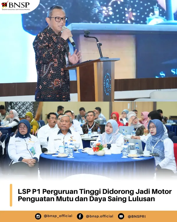 Rapat Kerja Nasional (Rakernas) II Konsorsium Forum LSP P1 Perguruan Tinggi Indonesia yang berlangsung pada 11–12 September 2026 di Universitas Sebelas Maret (U