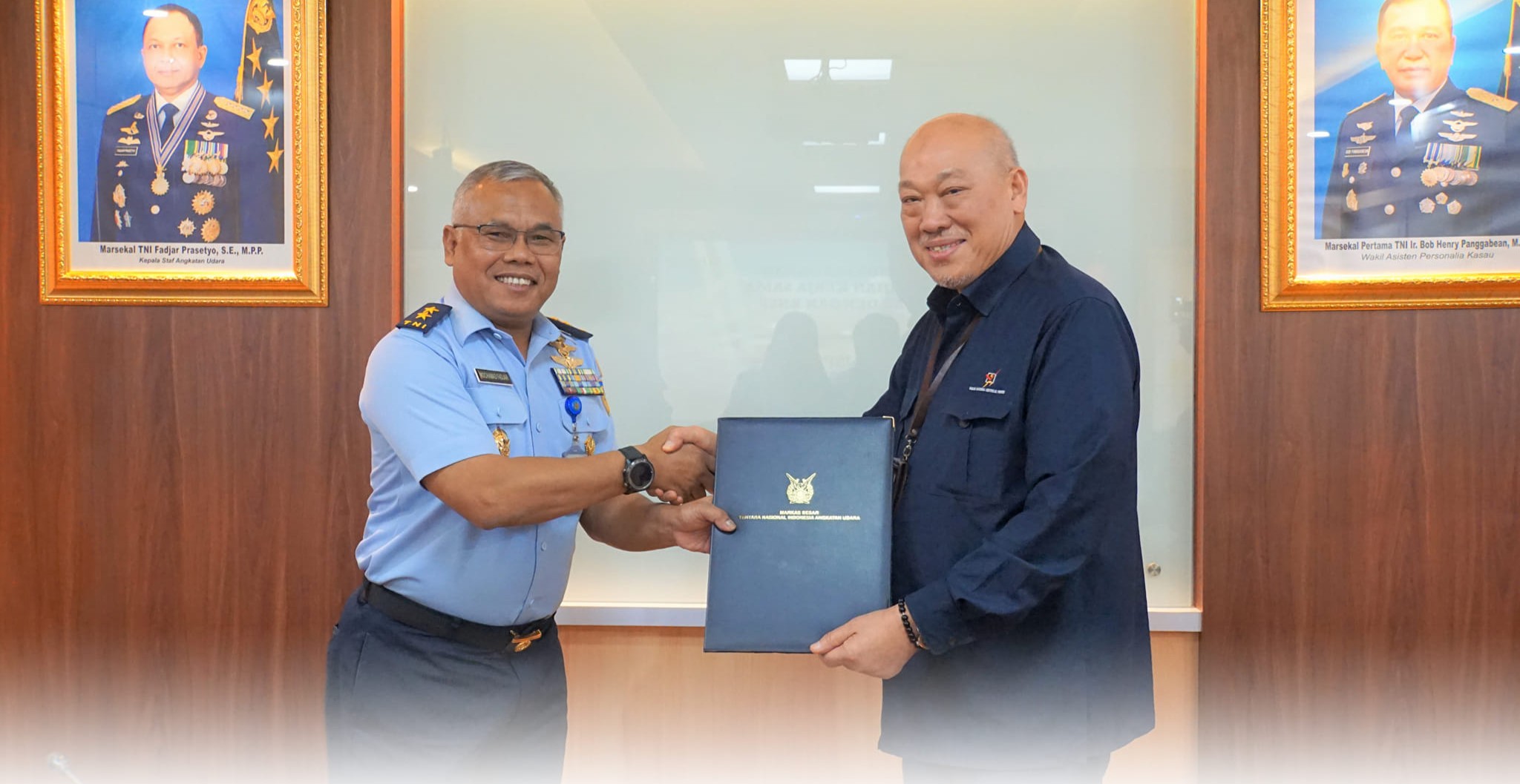 Penandatanganan Perjanjian Kerjasama Antara TNI AU Dengan BNSP
